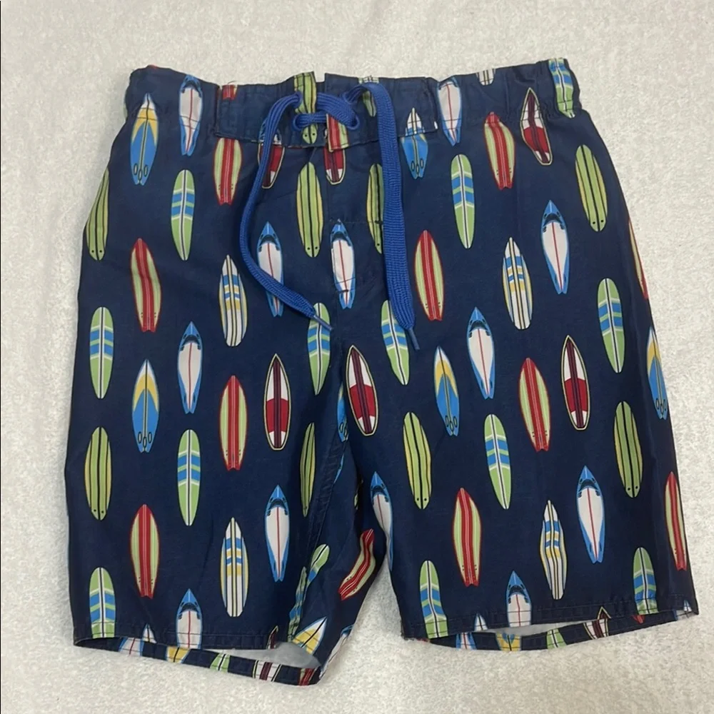Surfboard Print Swim Shorts Size S(7-8) - Picture 1 of 3
